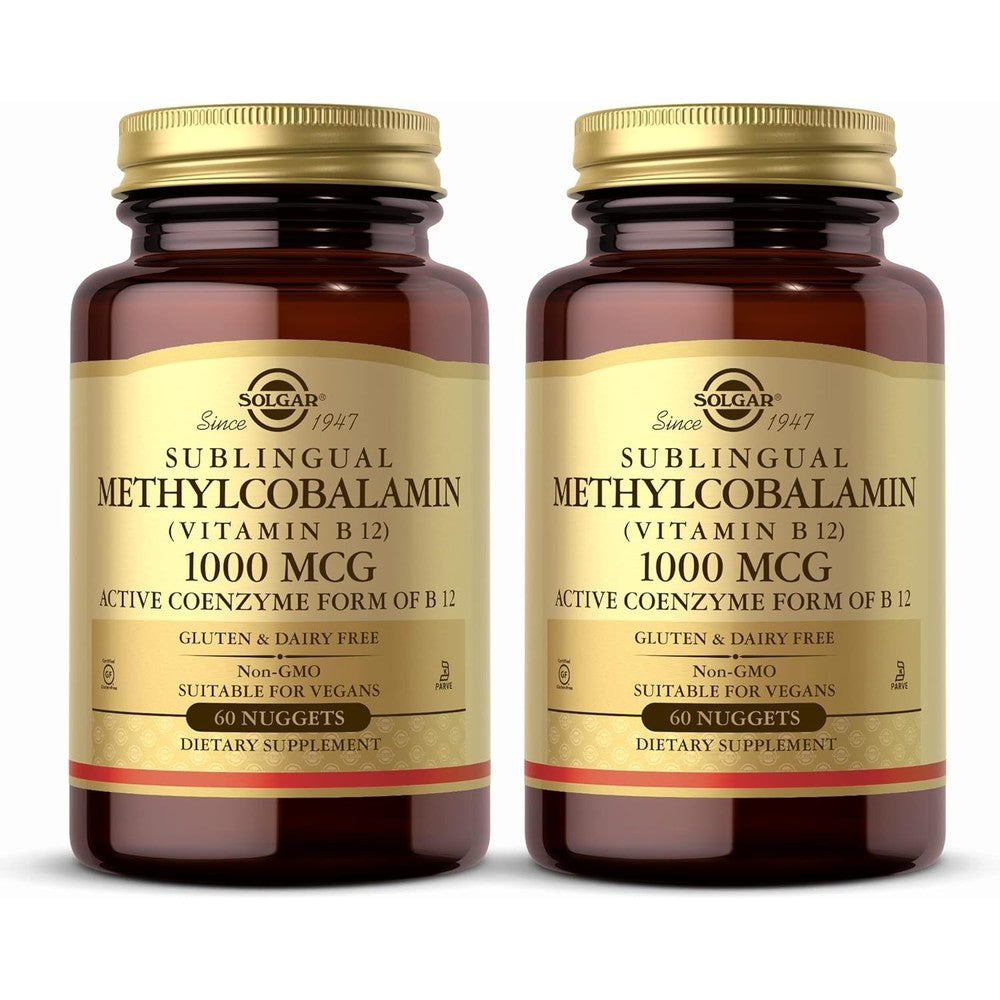 Solgar Methylcobalamin Vitamin B12 1000 mcg front view bottle packaging
