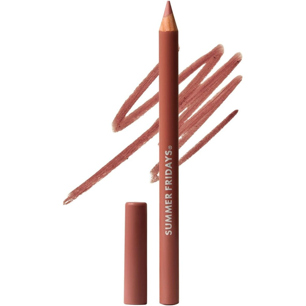 Summer Fridays SoftLine Lip Liner Latte front view long lasting matte pencil