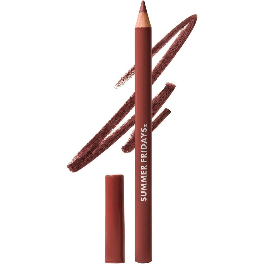 Summer Fridays SoftLine Lip Liner Pencil Pecan front view