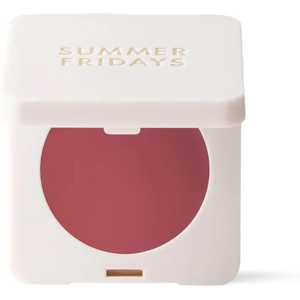 Summer Fridays Blush Butter Balm Dusty Rose front view hydrating cream blush packaging