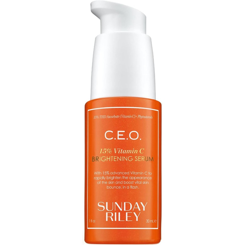 Sunday Riley C.E.O. 15% Vitamin C Brightening Serum front view bottle