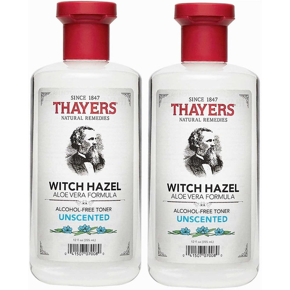 Thayers Alcohol-free Unscented Witch Hazel and Aloe Vera Formula Toner 12 oz. (Pack of 2)