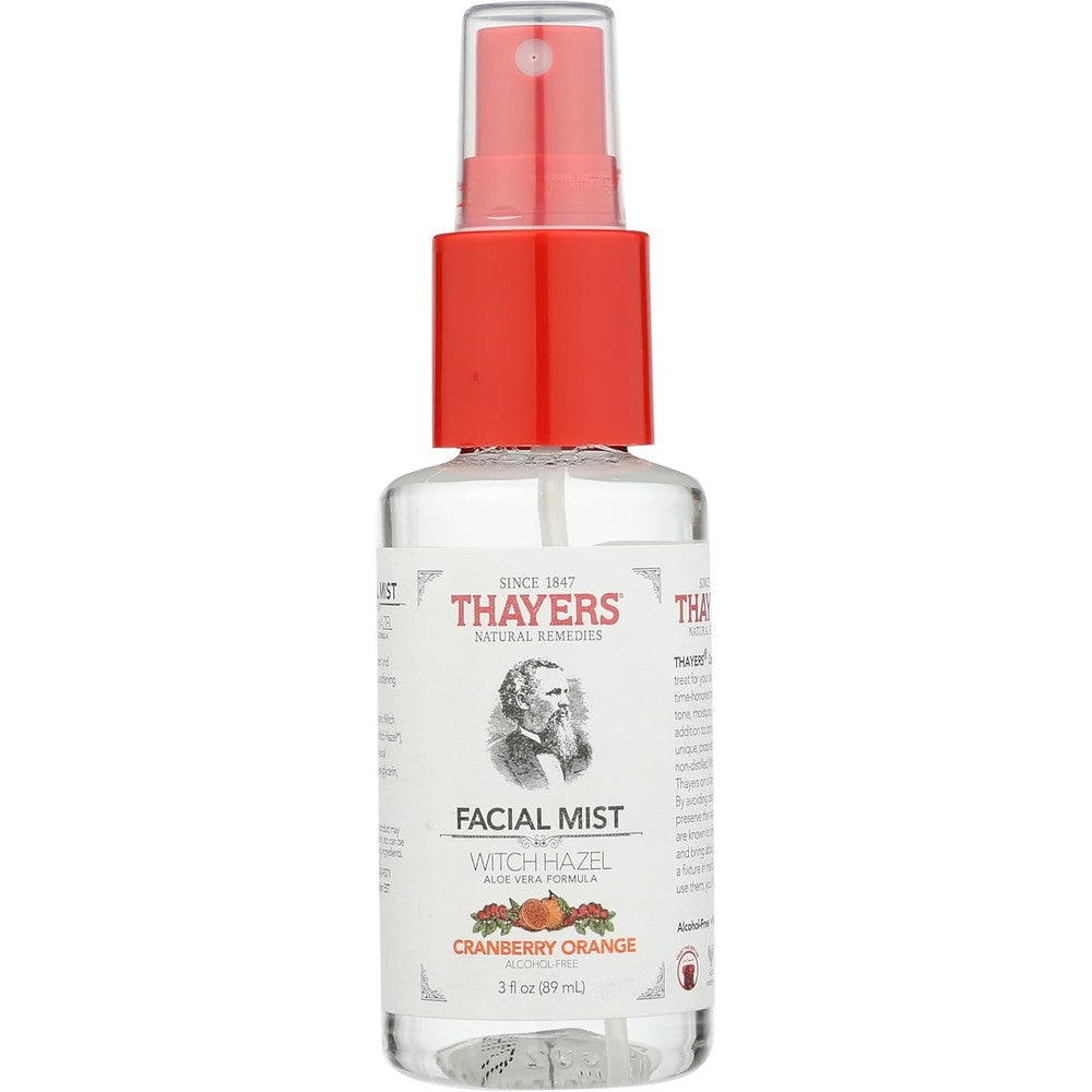 Trial Size Cranberry Orange Witch Hazel Facial Mist with Aloe Vera Toner (3 oz.)