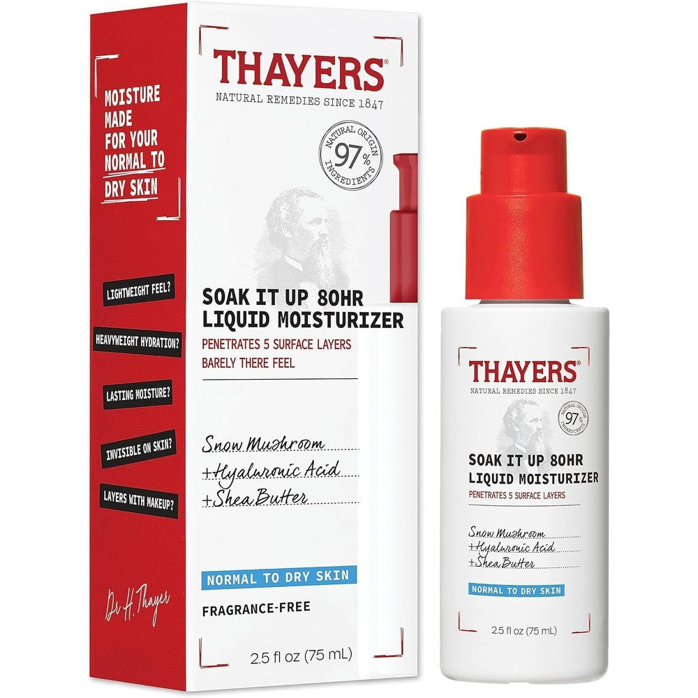 THAYERS Soak It Up Moisturizer, 2.5 Oz