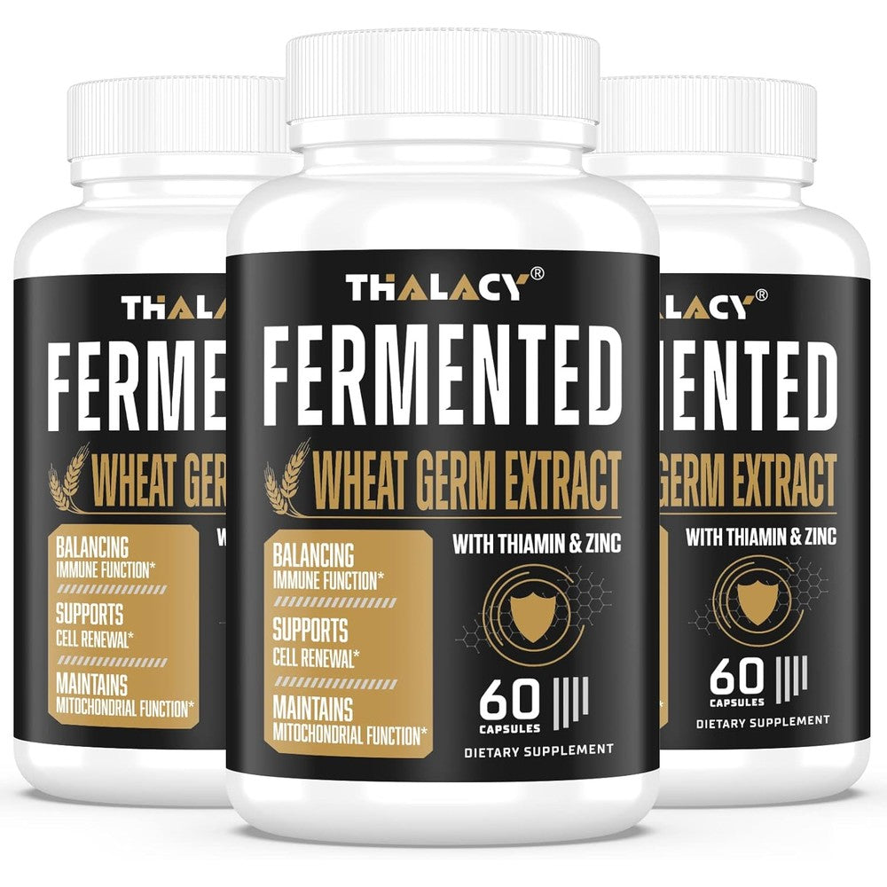 Thalacy Spermidine 13mg 1300mg Wheat Germ Extract Capsules 3 Pack bottles
