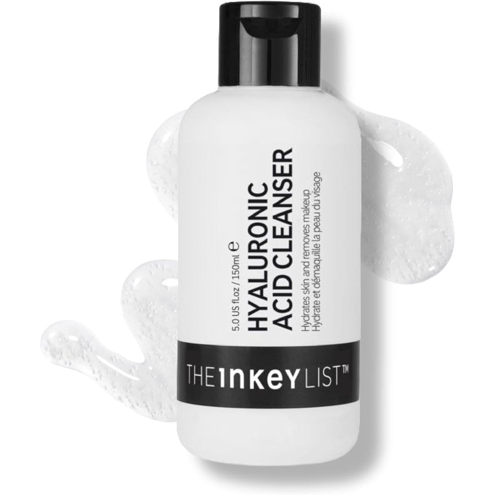 The INKEY List Hyaluronic Acid Cleanser front view of the one hundred and fifty milliliter bottle.