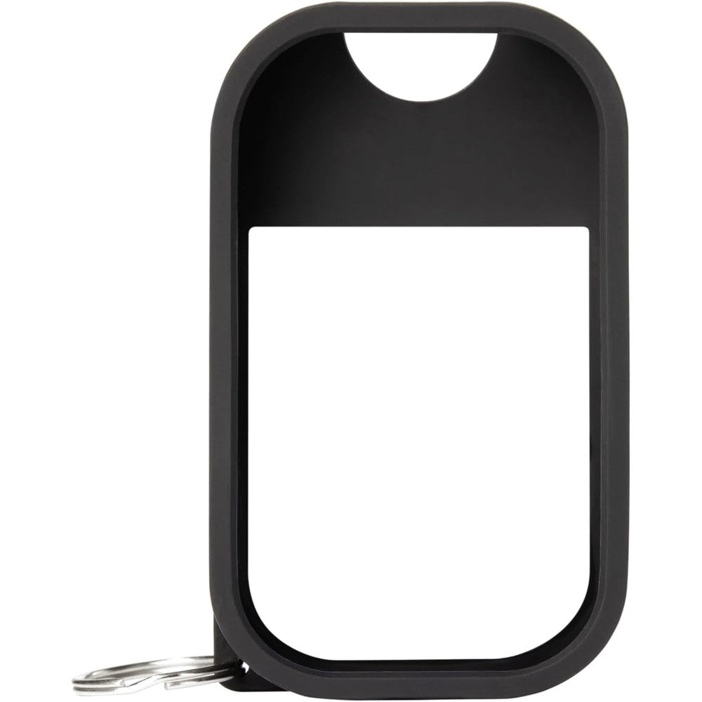 Touchland Protective Silicone Case with Keyring - Compatible only with 1 FL OZ Touchland Hand Sanitizer - Jet Black
