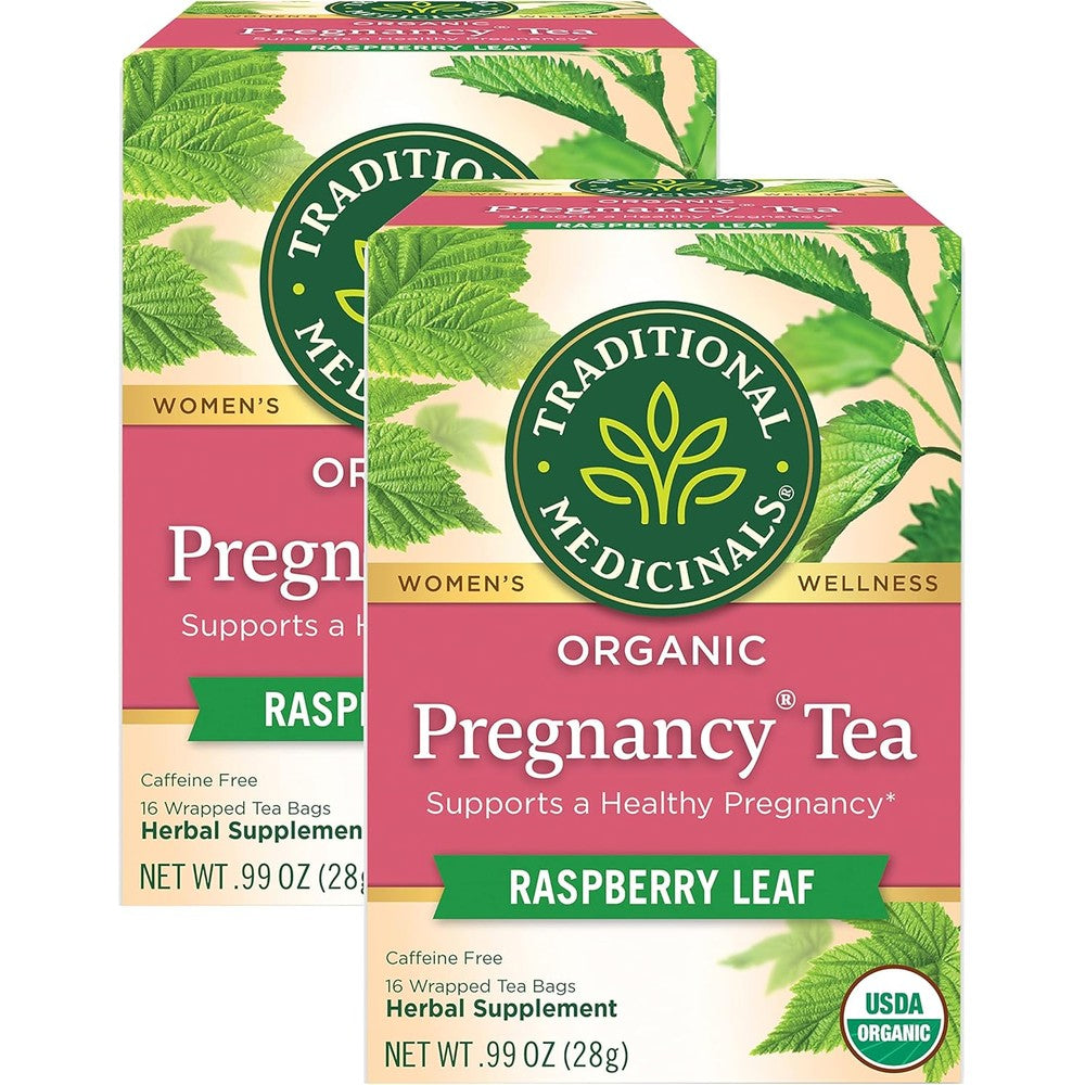 Traditional Medicinals Organic Pregnancy Herbal Tea - 16 Tea Bags (Pack of 2)