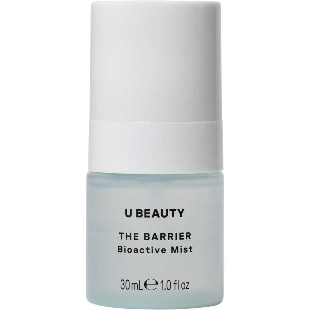 U Beauty BARRIER Bioactive Face Mist with Hyaluronic Acid, Moisturizing & Visible Skin Barrier Repair for a Healthy Glow, Hydrating Facial Mist for All Skin Types, Makeup Setting Spray, Vegan, 30mL