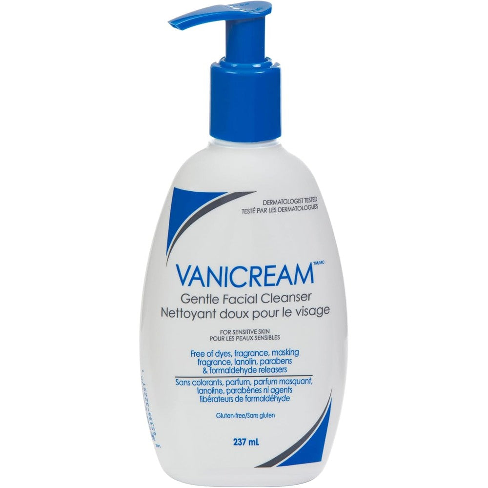 Vanicream Gentle Facial Cleanser front view bottle packaging