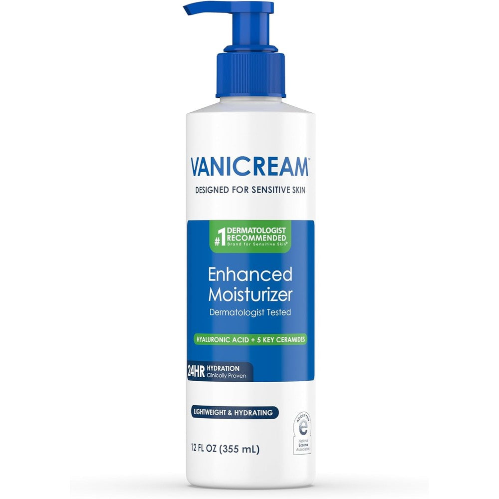 Vanicream Enhanced Moisturizer front view bottle packaging