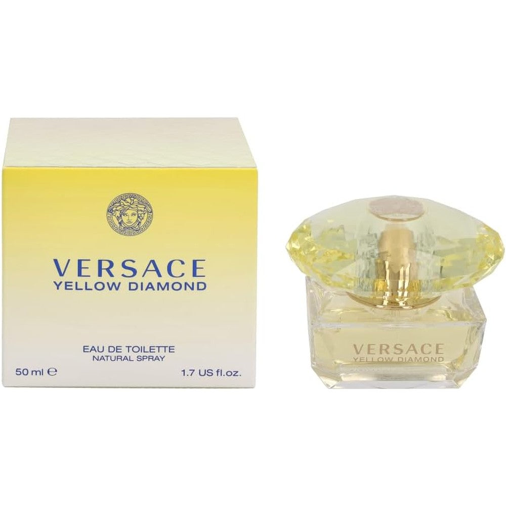Versace Eau De Toilette Spray for Women, Yellow Diamond, 1.7 Ounce