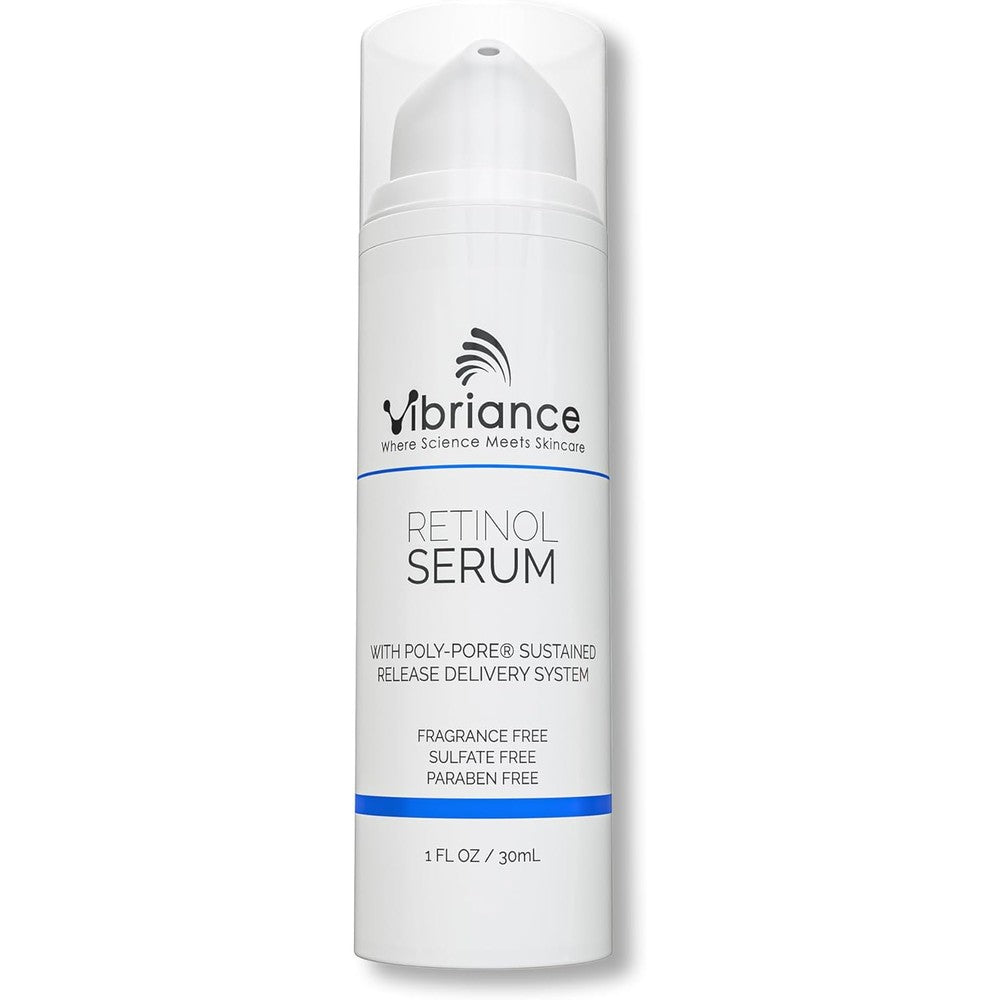 Vibriance Retinol Serum for Face - Reduces Appearance of Deep Wrinkles and Large Pores, Enhances Tone, Improves Complexion - Sensitive, Mature Skin Night Cream - 1 fl oz