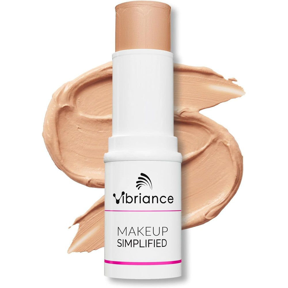Vibriance Complexion Sticks - Foundation for Mature Skin - Sheer, Buildable Coverage Face Makeup Foundation for Older Women - 3-in-1 Base, Contour, Concealer - Natural Beige