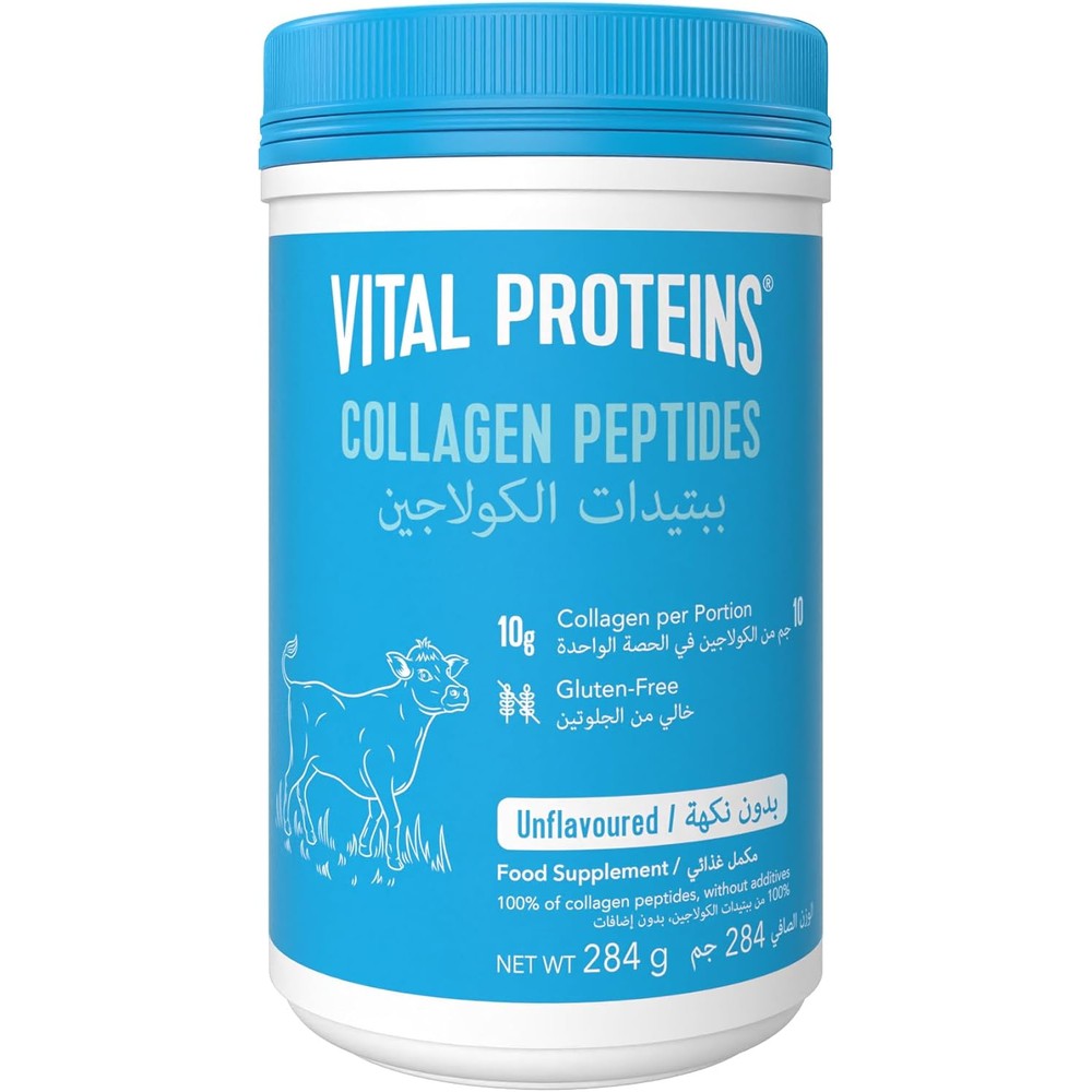 Vital Proteins unflavored collagen peptides tub front view packaging