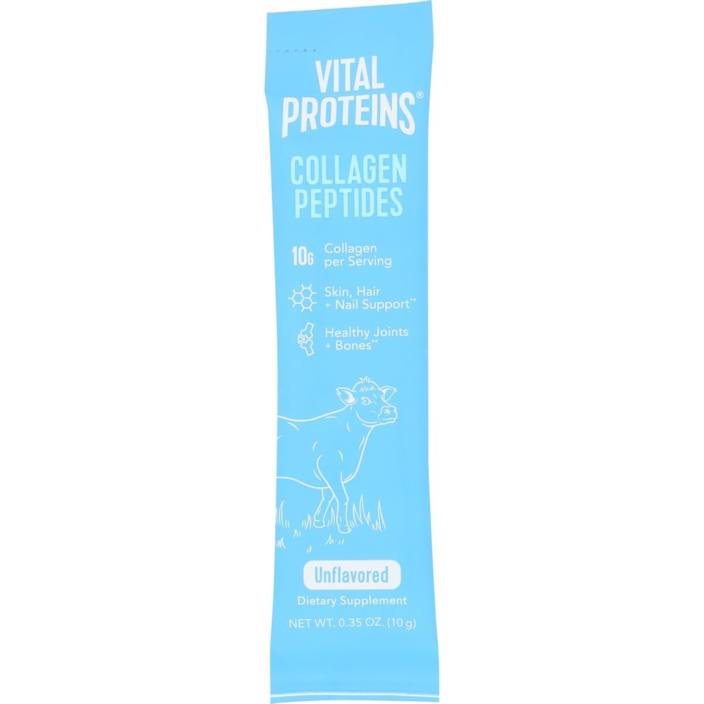 Vital Proteins Collagen Peptides single travel stick pack front view genuine import