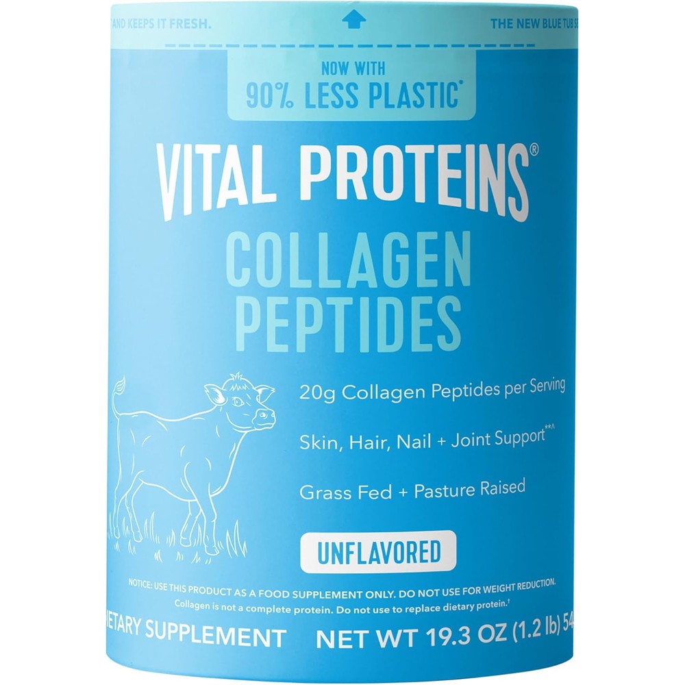 Vital Proteins Collagen Peptides Powder 19.3 Ounce tub front view authentic USA import