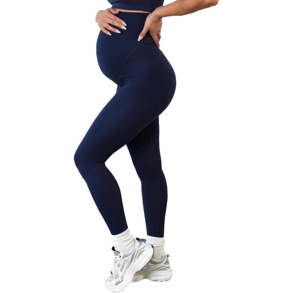 Vitality Cloud II Women's Maternity Pants - Comfortable Over-Bump Stretch Leggings for Work and Essential Maternity Clothes