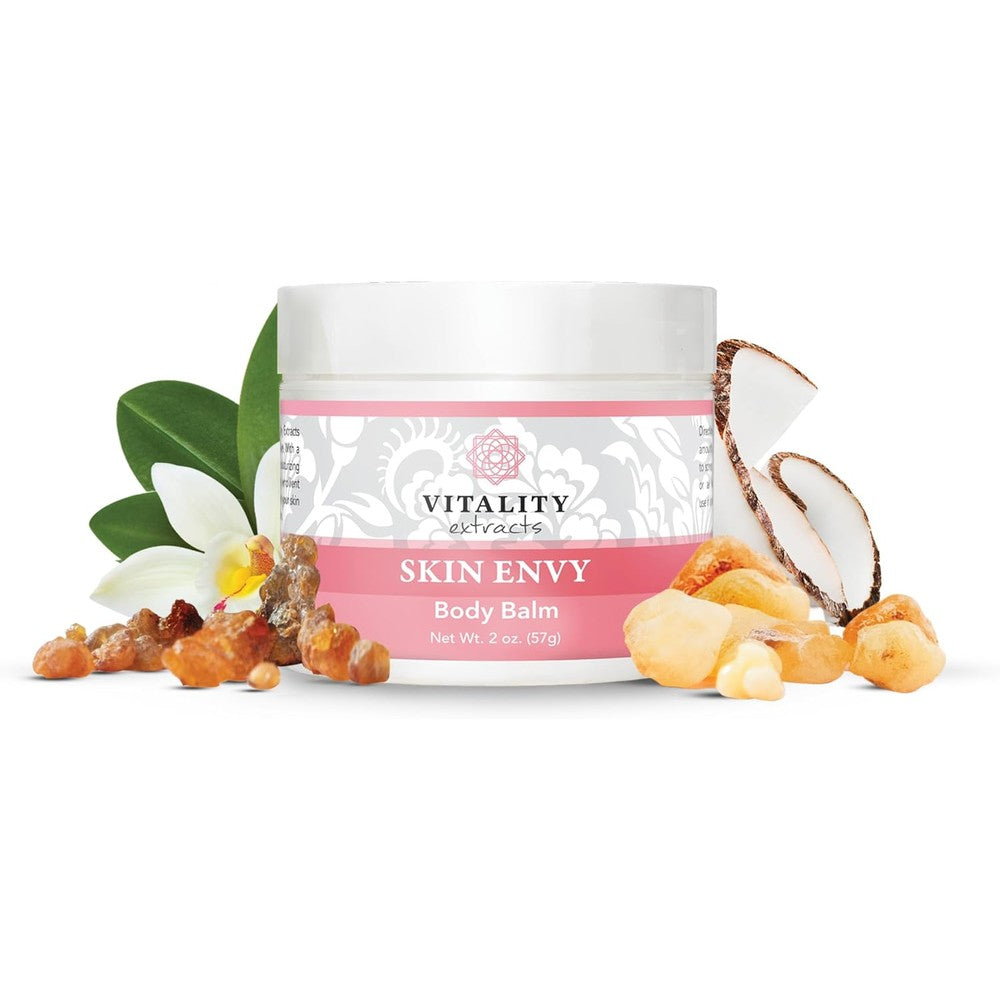 Vitality Extracts Skin Envy Balm - Moisturizer, Beeswax, Vitamin A, Skin Care, All Natural, Coconut Oil
