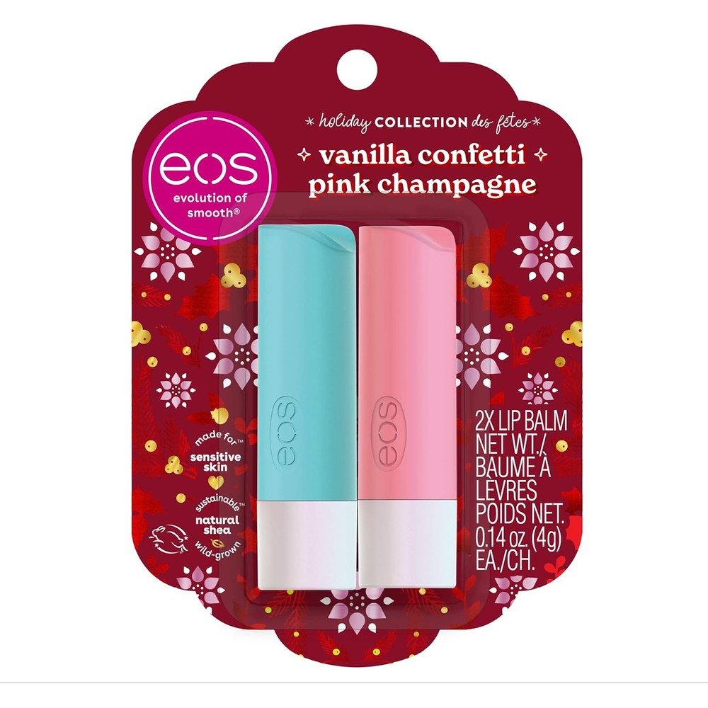 Eos Limited Edition Holiday Lip Balm Set front view