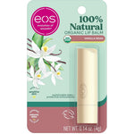 Eos 100% Natural and Organic Lip Balm Stick Vanilla Bean front view