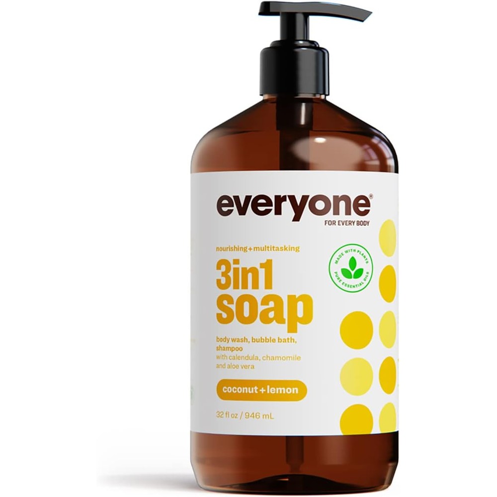 Everyone For Every Body 3-In-1 Soap Coconut And Lemon 32 Fluid Ounce Pack Of 1