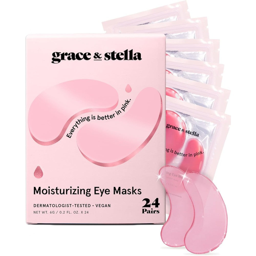 Grace and stella award winning under eye mask front view packaging