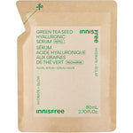 Innisfree Green Tea Seed Hydrating Serum Refill pouch front view for Korean skincare routine