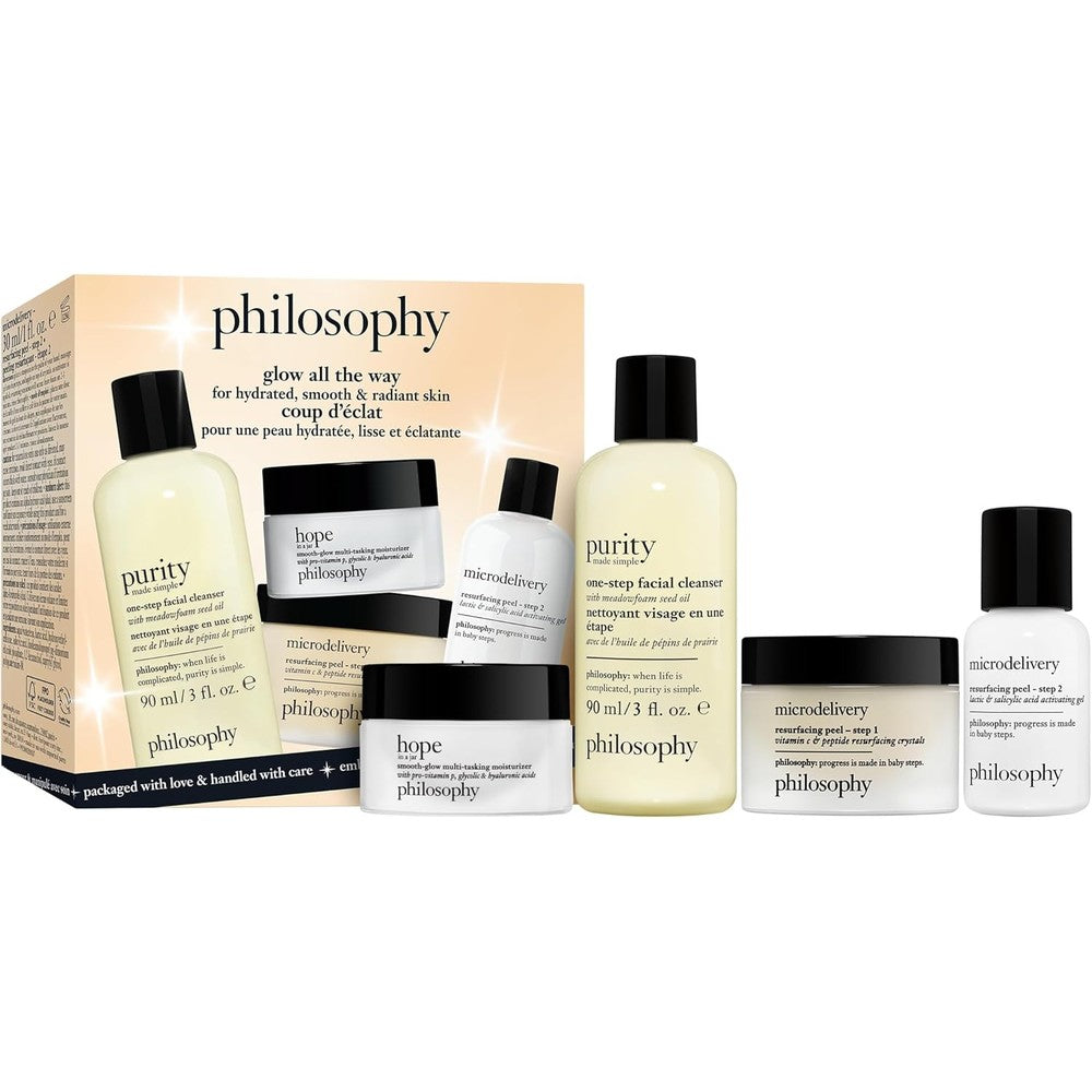 Philosophy Glow All The Way Skincare Gift Set front view
