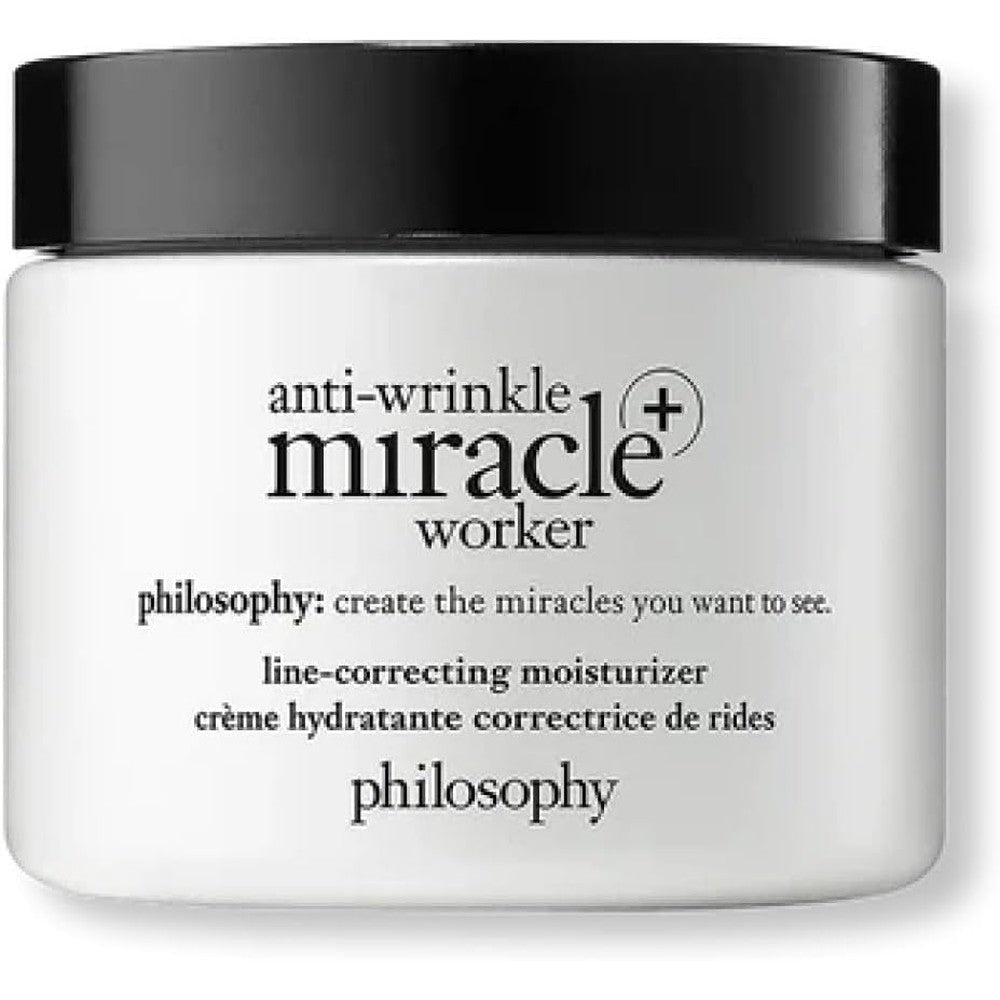 Philosophy Anti-Wrinkle Miracle Worker Line-Correcting Face Moisturizer jar front view