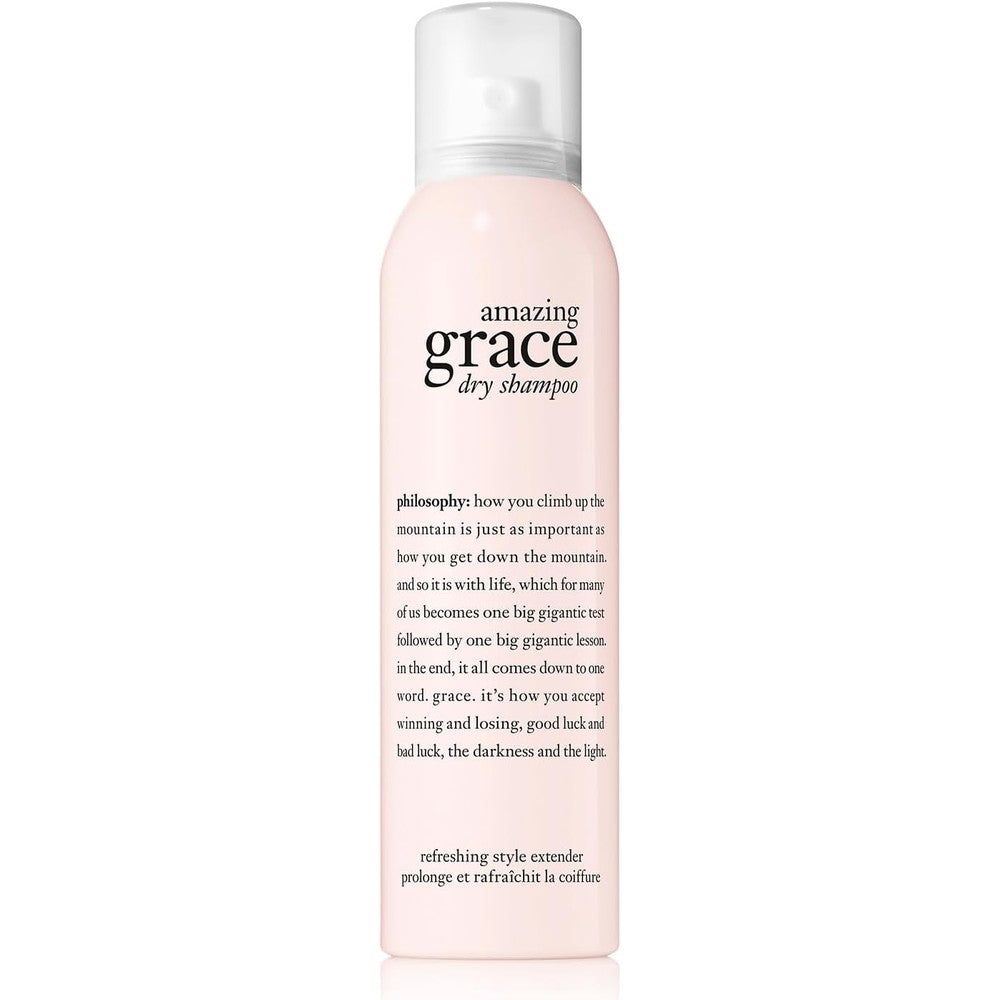 Philosophy Amazing Grace Dry Shampoo front view bottle showing premium texturizing formula.