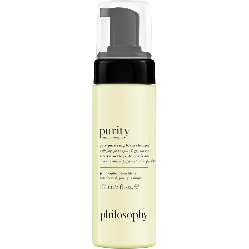Philosophy Purity Made Simple Pore Purifying Foaming Facial Cleanser front view bottle