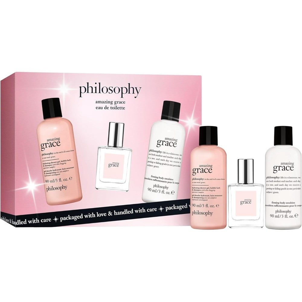 Philosophy Amazing Grace 3 piece gift set front view