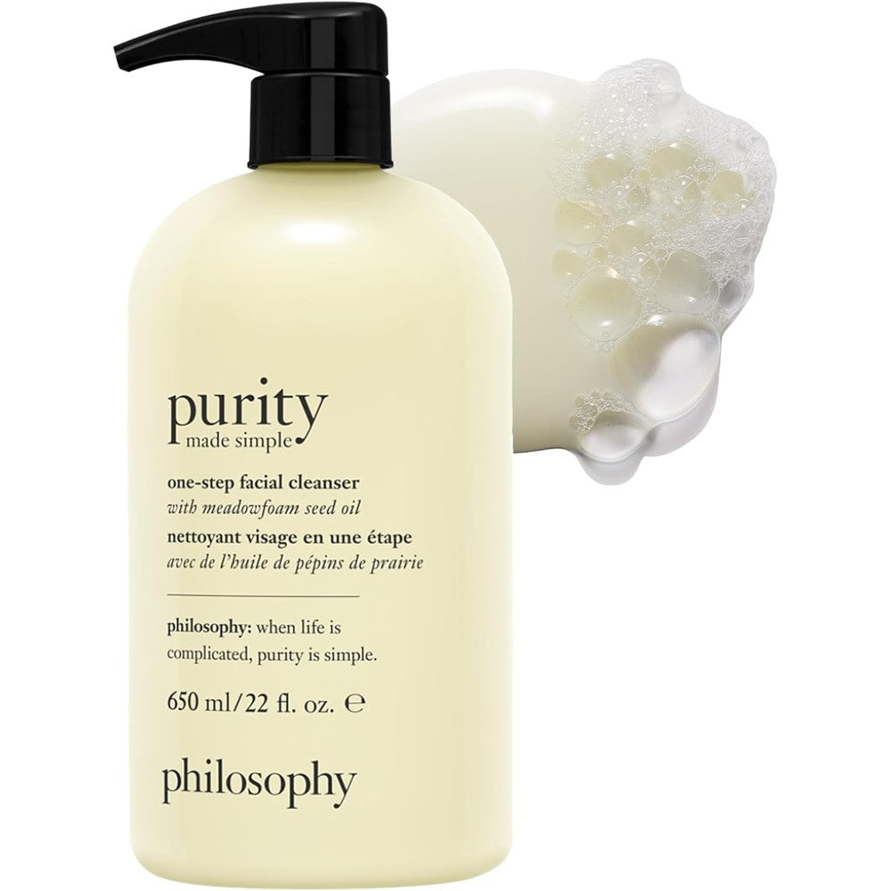 Philosophy Purity Made Simple one step facial cleanser front view bottle