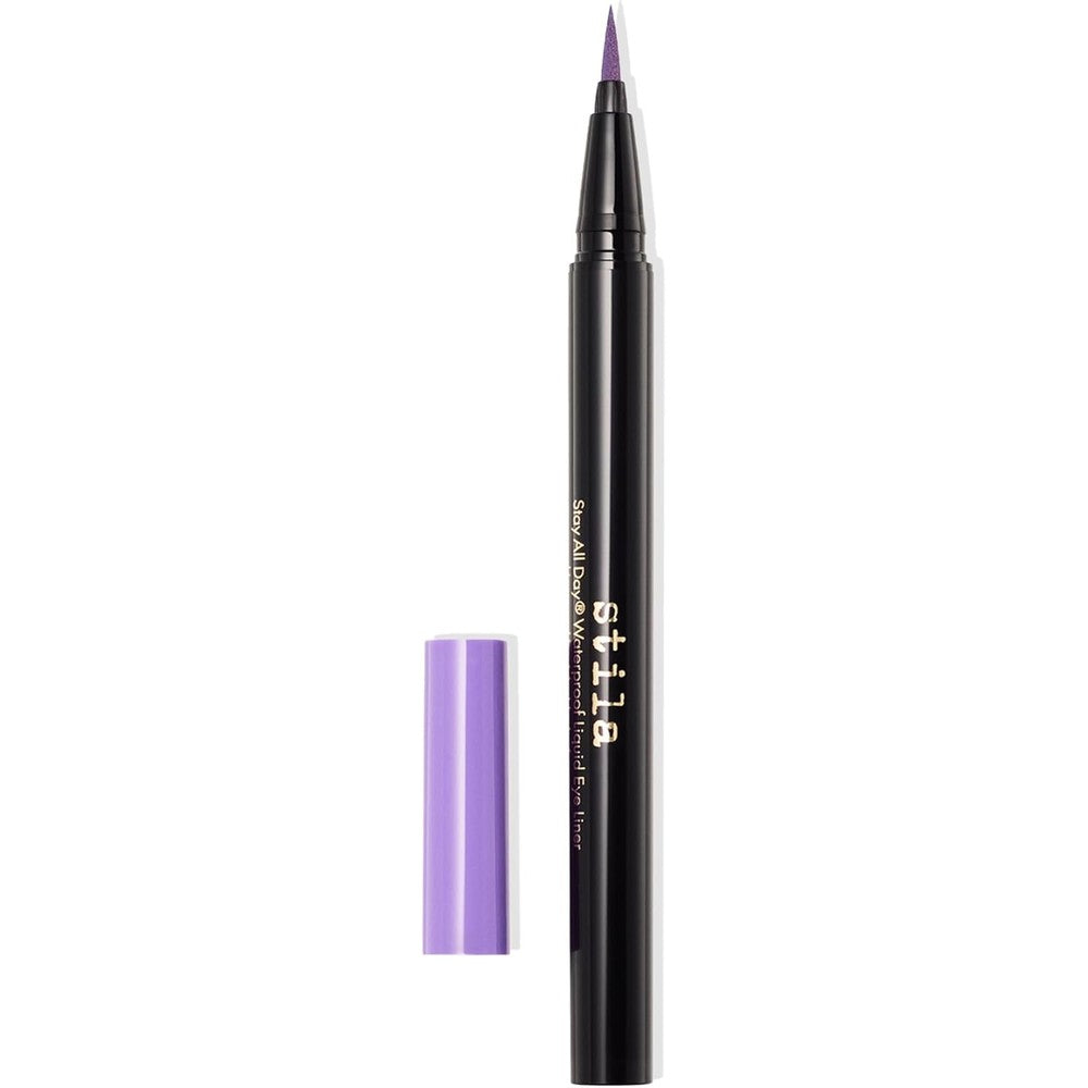 Stila Stay All Day Waterproof Liquid Eye Liner Vibrant Violet Haze 0.5 Milliliter Fine Brush Tip Precision Smudge Proof Satin Finish - Image 1
