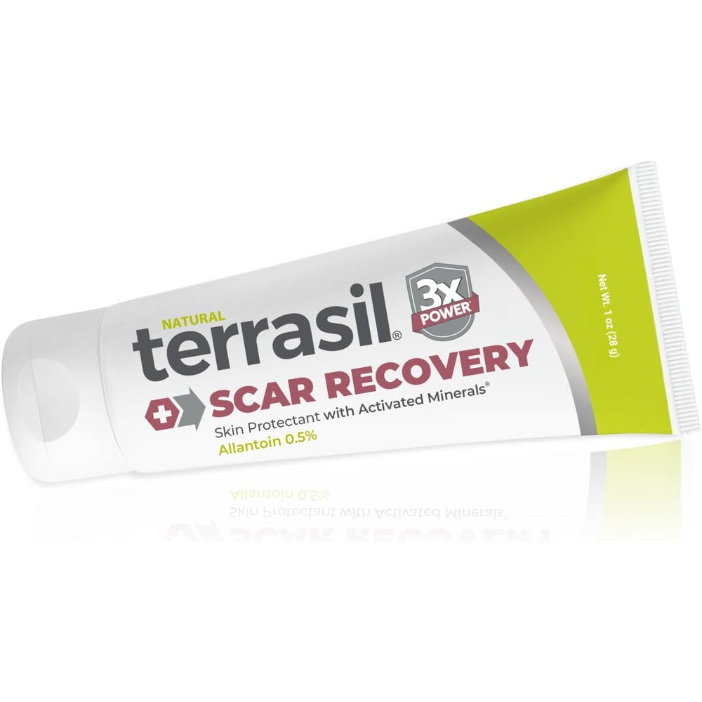 terrasil Scar Cream, Scar Treatment for Surgical Scars, Burns, Acne, Stretch Marks, Reduces Appearance of Scarring, Dermatologist-Tested, Hypoallergenic, 1 Oz