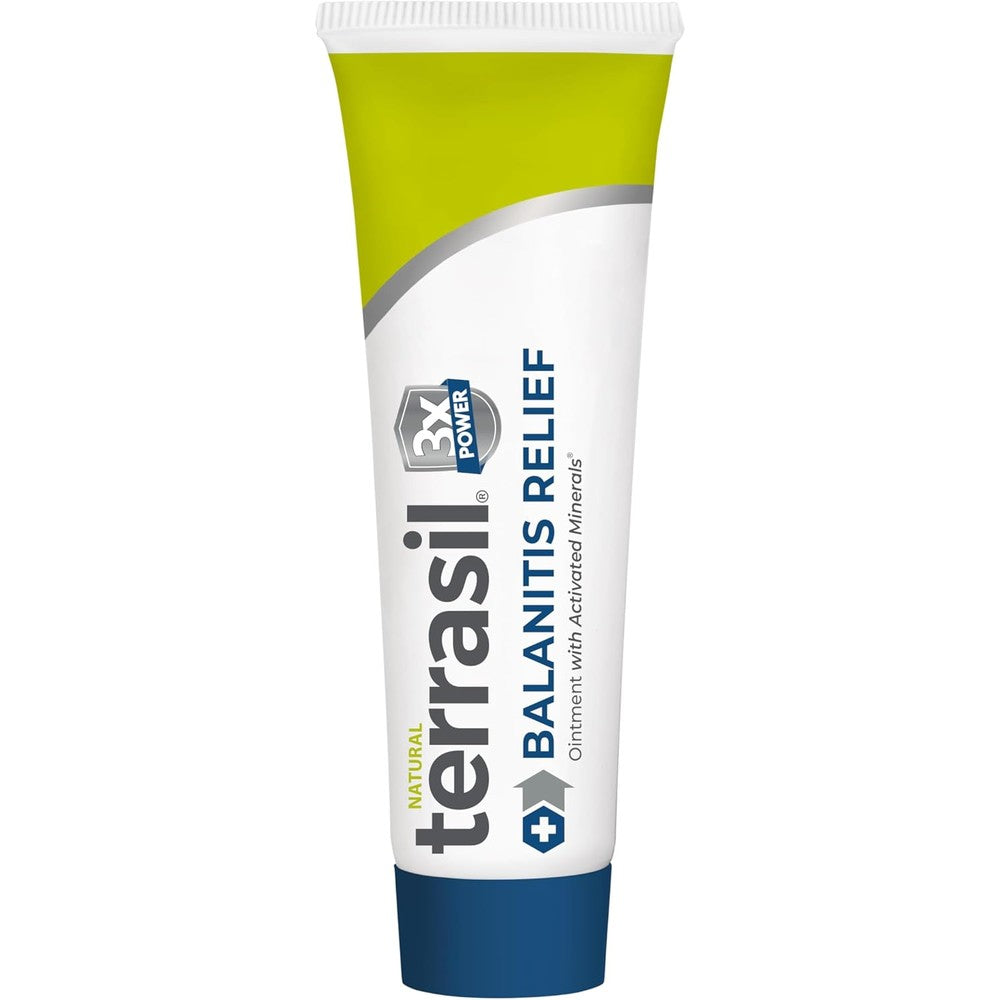 terrasil Balanitis Relief - Balanitis Treatment for Men, Natural Soothing Foreskin Ointment for Relief from Symptoms of Irritation, Itch, and Inflammation. Dermatologist Tested (1oz)