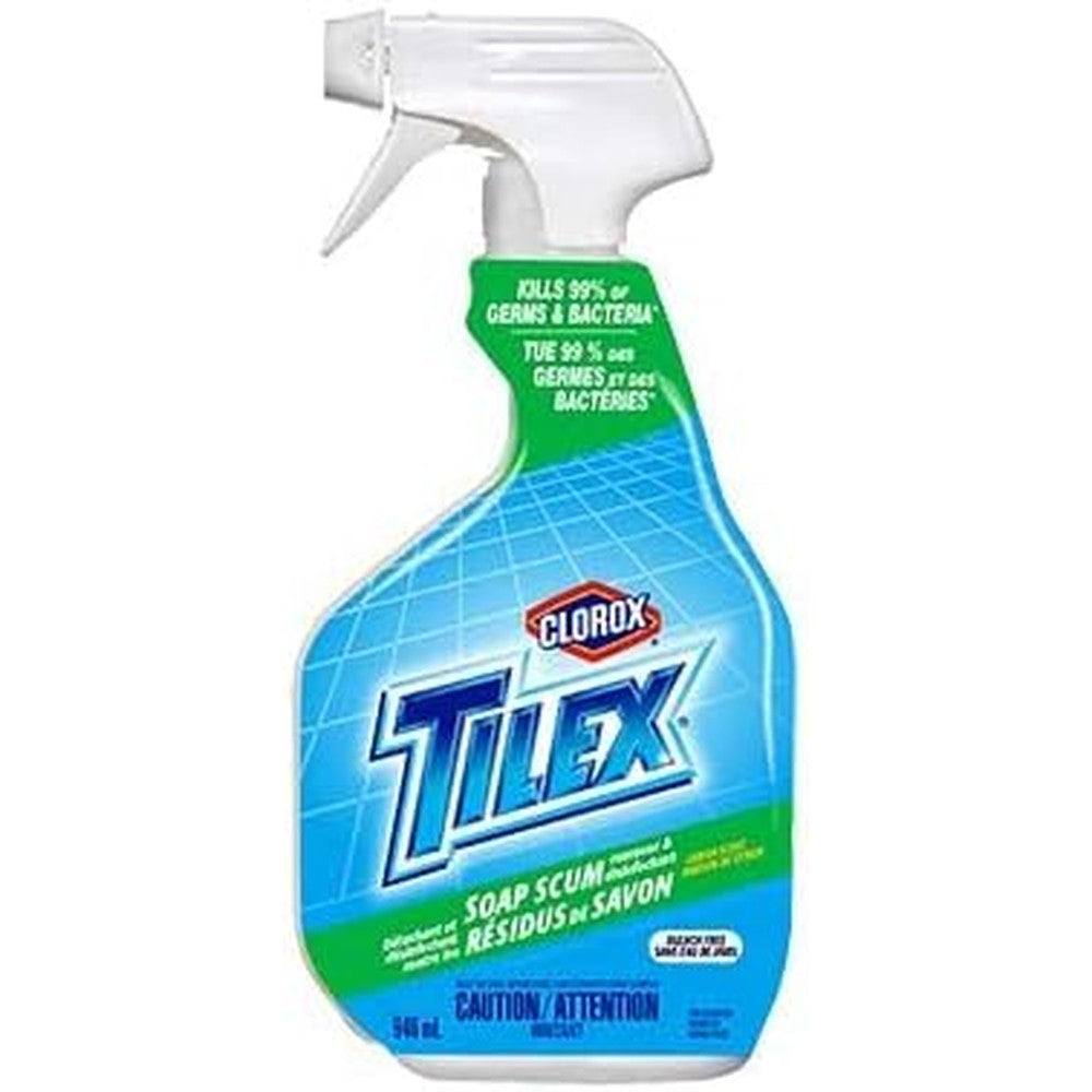 Tilex Bathroom Cleaner Soap Scum Remover And Disinfectant Spray Bleach Free Formula Lemon Scent 32 Fluid Ounce Pack Of 2