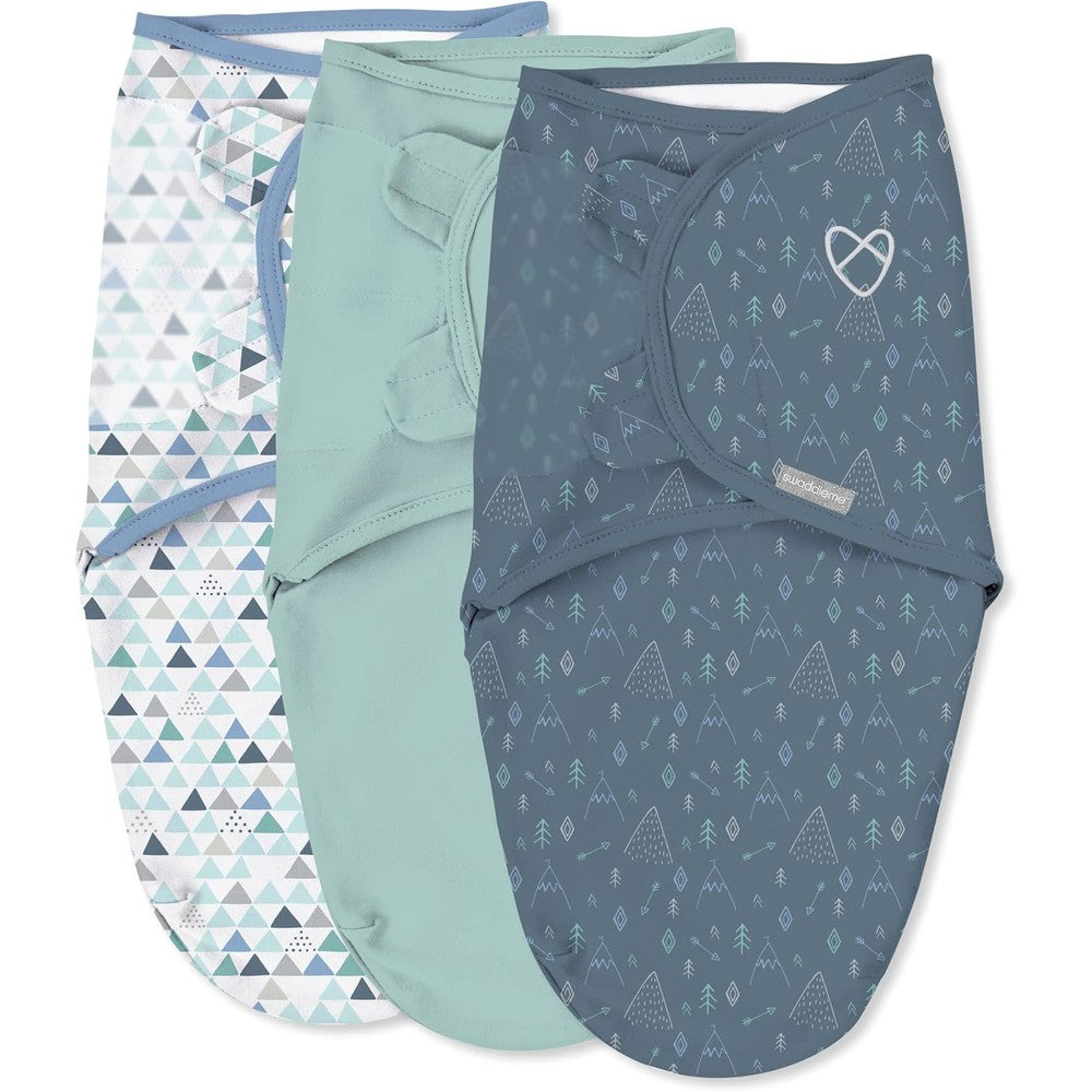 SwaddleMe by Ingenuity Original Swaddle Mountaineer 3-pack front view