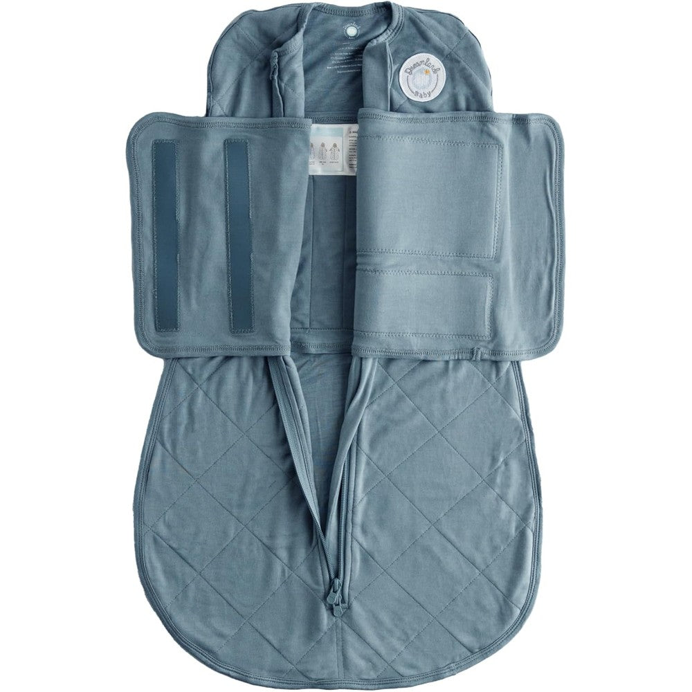 Dreamland Baby Viscose Swaddle Blanket Ocean blue front view