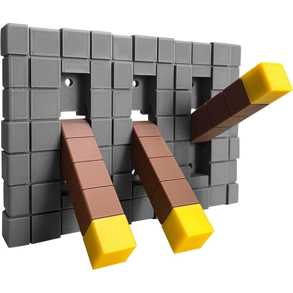 EumbHoa game room light switch cover front view showing yellow building blocks design.