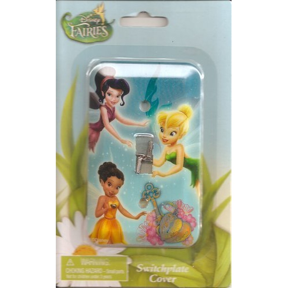 Disney Tinkerbell and Friends Fairies light switch wallplate front view single toggle cover