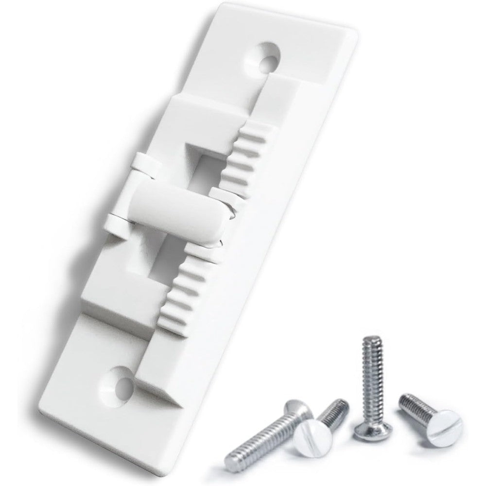 ILIVABLE light switch guard child proof white two pack front view over standard toggle switch
