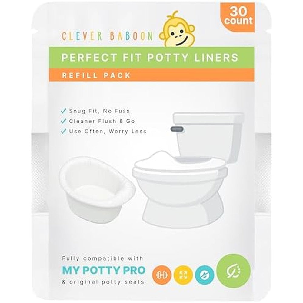Clever Baboon potty liners for Summer Infant My Potty Pro front view