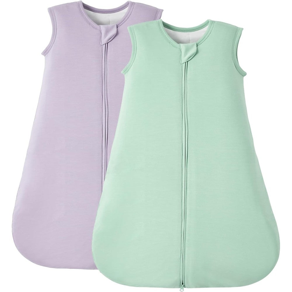 Duomiaomiao 2 pack bamboo baby sleep sack front view