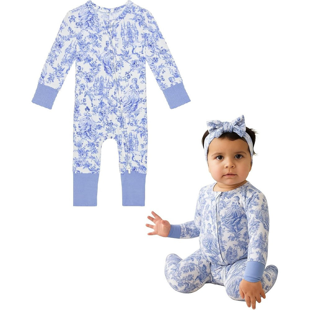 Posh Peanut convertible baby sleeper front view in Briar pattern