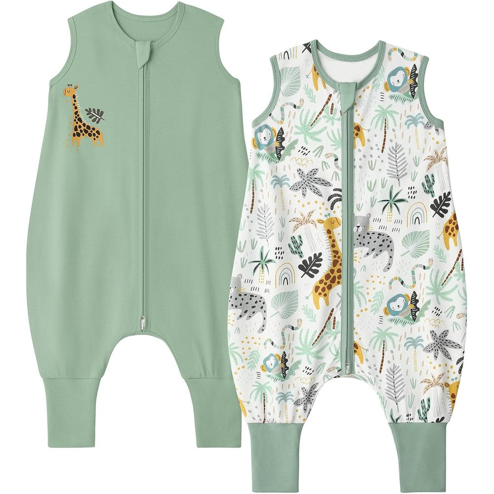 Yoofoss toddler sleep sack with feet front view