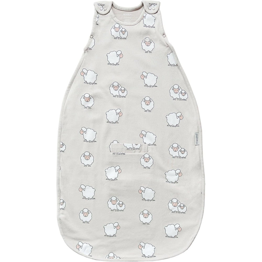 Woolino merino wool and organic cotton baby sleep sack front view