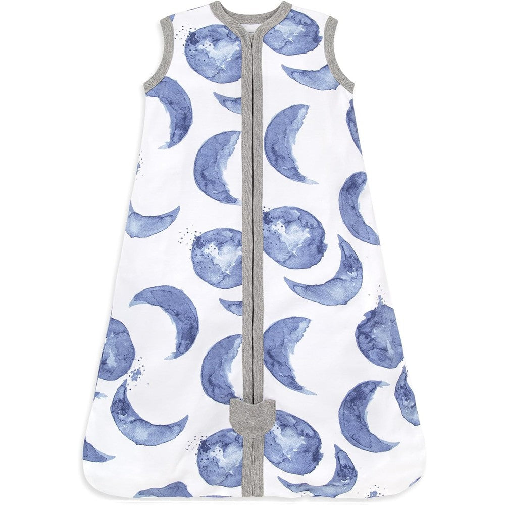 Burt's Bees Baby Beekeeper wearable blanket front view in Hello Moon print