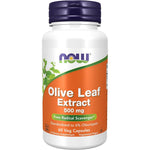 Now Foods Olive Leaf Extract 500mg front label bottle